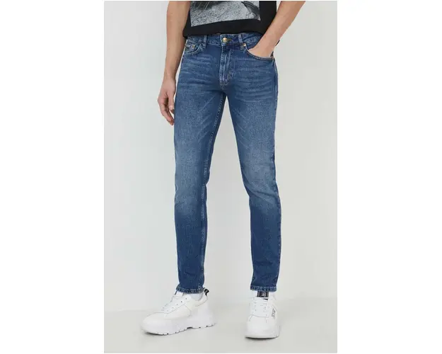 Versace Jeans Couture jeansi barbati, culoarea albastru marin