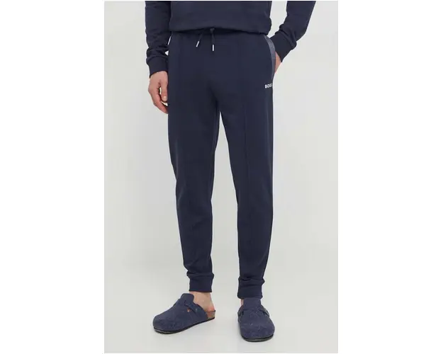 BOSS pantaloni de trening culoarea bleumarin, uni 50515166