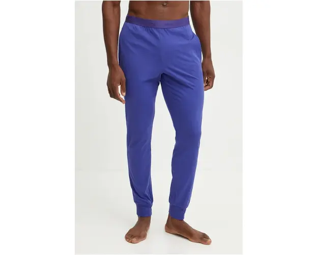 United Colors of Benetton pantaloni lounge din bumbac culoarea albastru marin