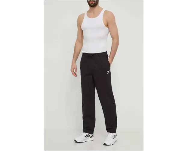 Puma pantaloni BETTER CLASSICS barbati, culoarea negru, 624259