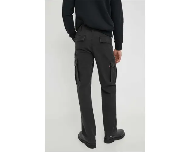 Levi's pantaloni barbati, culoarea negru, drept