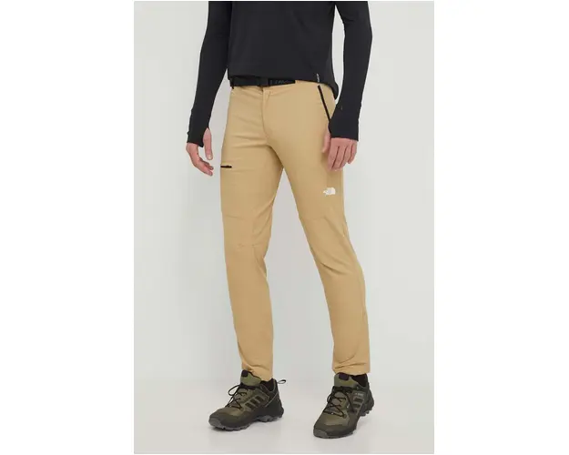 The North Face pantaloni de exterior Lightning culoarea bej, NF0A495NLK51