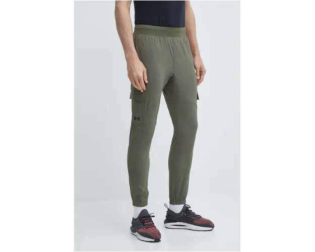 Under Armour pantaloni de antrenament culoarea verde