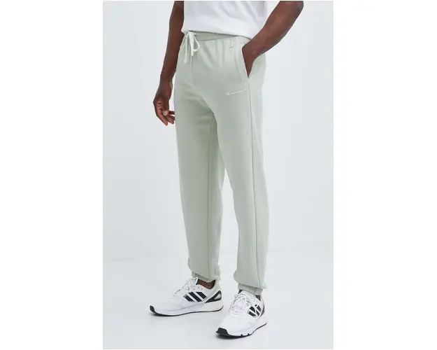 Champion pantaloni de trening culoarea verde, cu imprimeu, E20001
