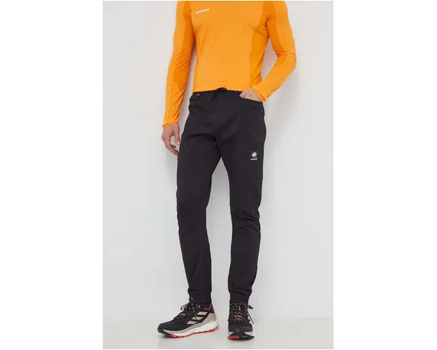 Mammut pantaloni de exterior Massone Light culoarea negru