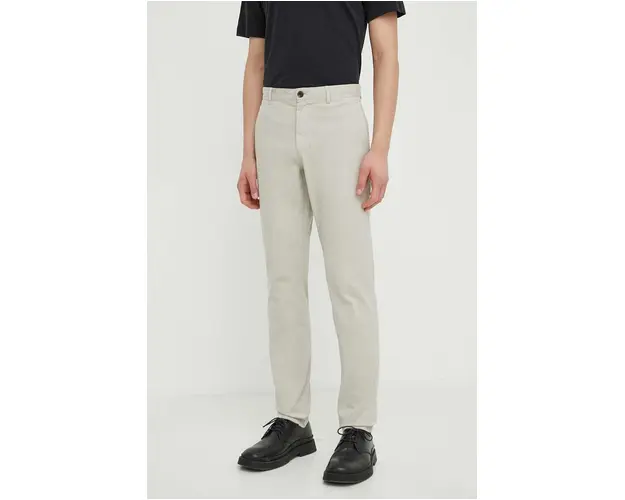 Theory pantaloni barbati, culoarea bej, mulata