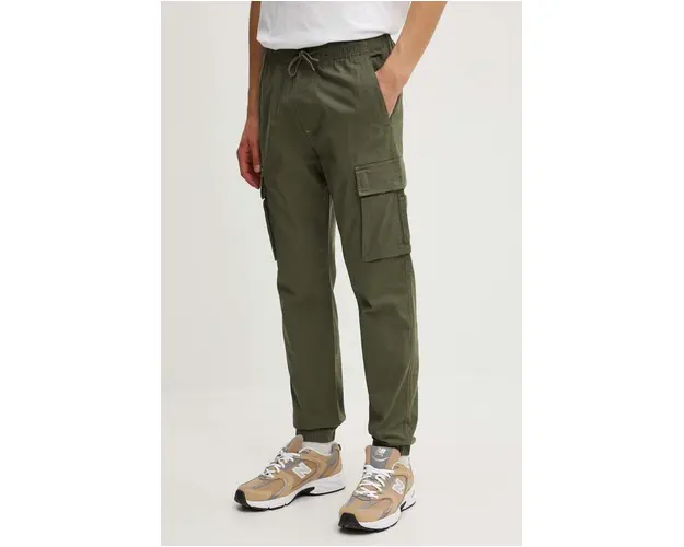 Hollister Co. pantaloni barbati, culoarea verde, drept, KI330-4041