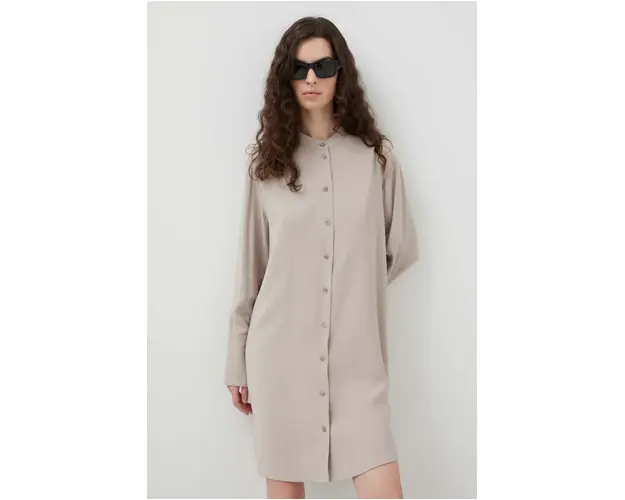 Marc O'Polo rochie culoarea bej, mini, drept