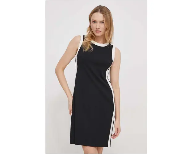 Dkny rochie culoarea negru, mini, drept