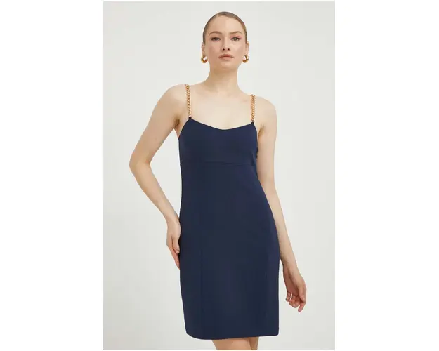 MICHAEL Michael Kors rochie culoarea albastru marin, mini, drept