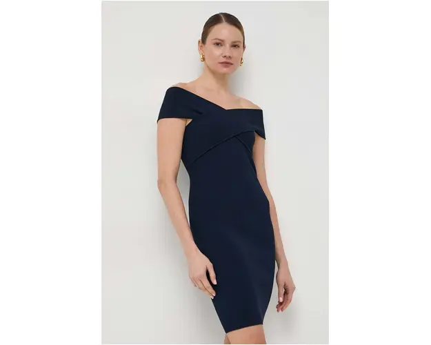 MICHAEL Michael Kors rochie culoarea albastru marin, mini, mulata
