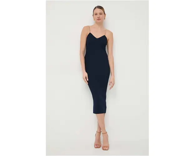 MICHAEL Michael Kors rochie culoarea albastru marin, mini, mulata