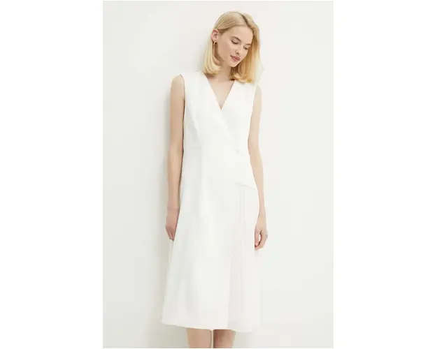 Dkny rochie culoarea alb, mini, drept, DD4A1519