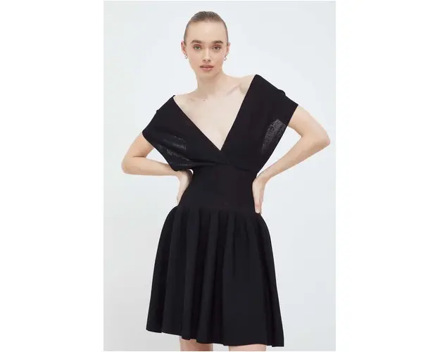 Iceberg rochie culoarea negru, mini, evazati