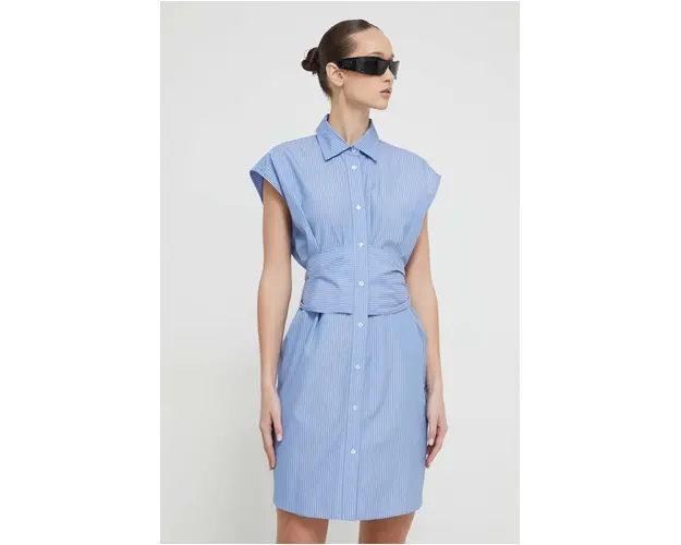 Iceberg rochie din bumbac mini, drept