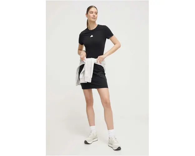 adidas rochie culoarea negru, mini, mulata IP2269