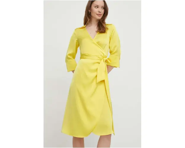 Joop! rochie culoarea galben, mini, drept