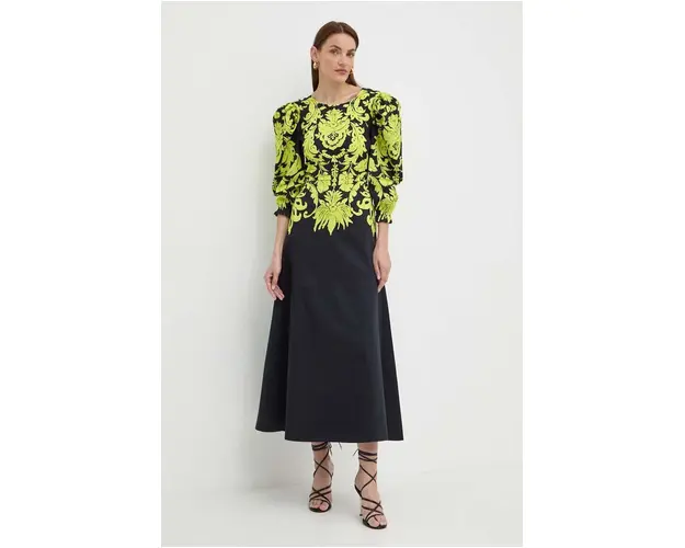 Luisa Spagnoli rochie RUNWAY COLLECTION maxi, evazati, 541116