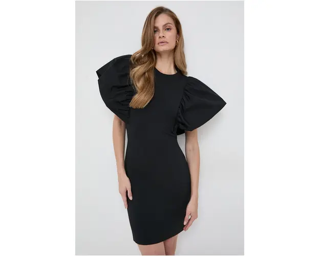 Karl Lagerfeld rochie culoarea negru, mini, mulata