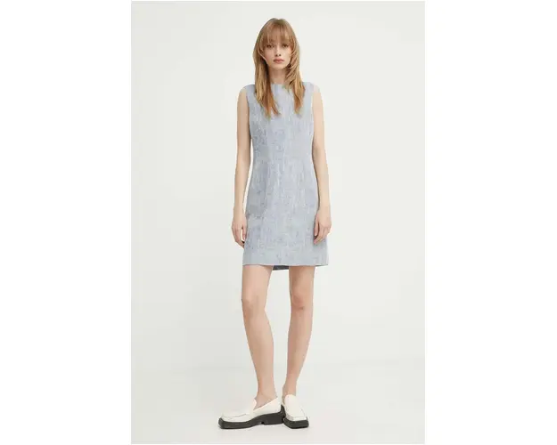 Tiger Of Sweden rochie din amestec de in Kasie mini, drept, S72199002