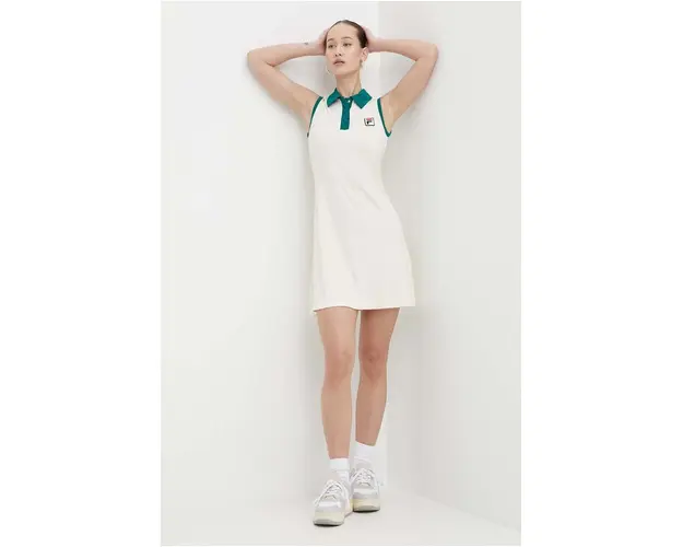 Fila rochie Lahore culoarea bej, mini, mulata, FAW0739