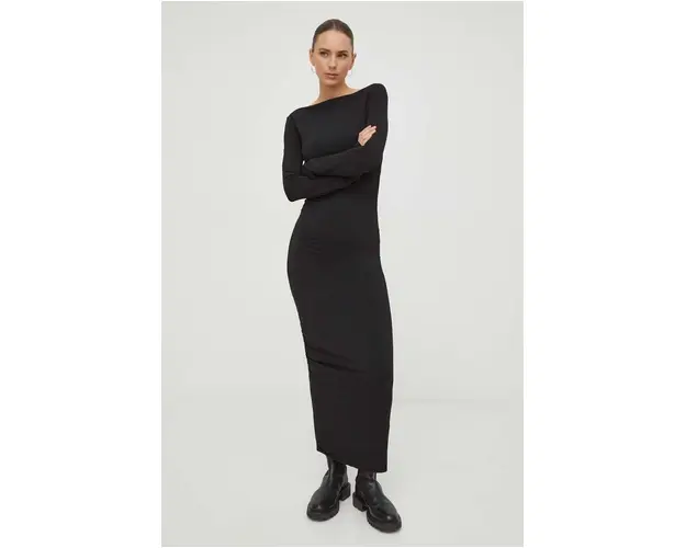 Day Birger et Mikkelsen rochie culoarea negru, mini, mulata