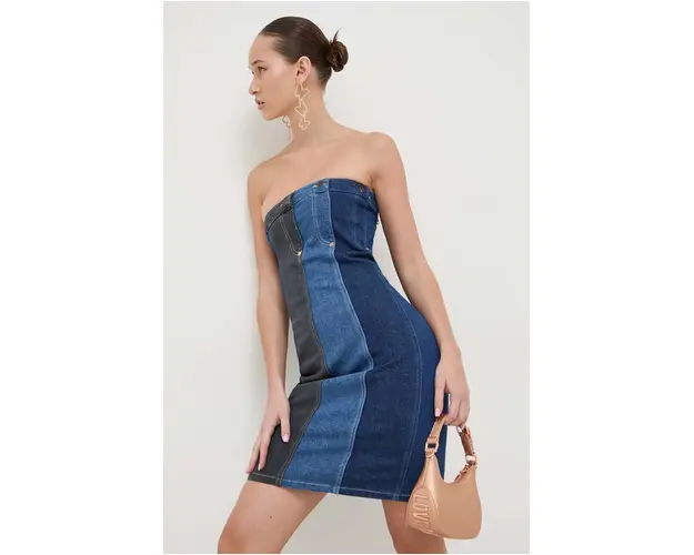 Moschino Jeans rochie jeans mini, mulata
