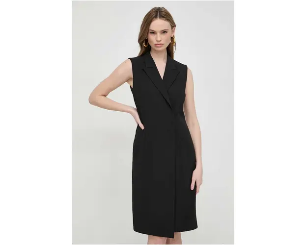 BOSS rochie culoarea negru, mini, drept 50515633