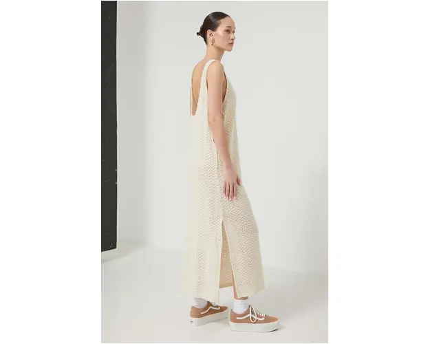 Roxy rochie Beach Journey culoarea bej, maxi, drept, ERJX603397