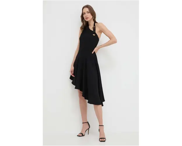 Versace Jeans Couture rochie culoarea negru, mini, evazati