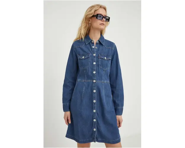 Levi's rochie jeans mini, drept