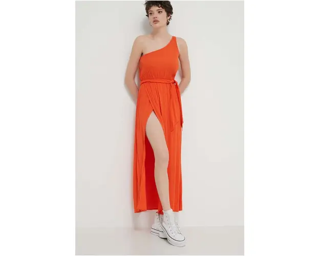 Billabong rochie culoarea portocaliu, maxi, evazati, EBJWD00143