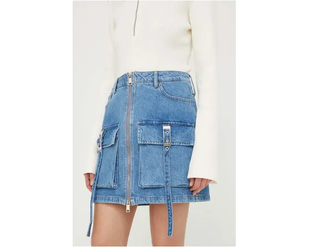 Gestuz fusta din denim mini, drept 10908709