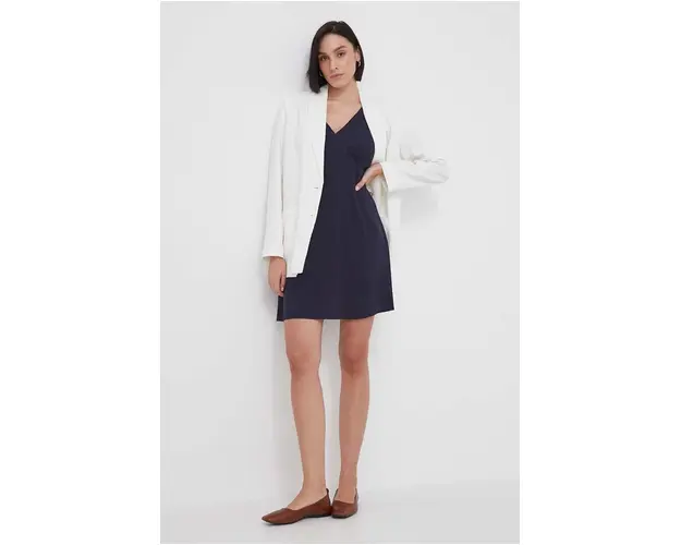 Pepe Jeans rochie culoarea albastru marin, mini, evazati