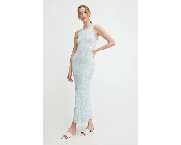Pepe Jeans rochie GRIZEL DRESS maxi, mulata, PL953528