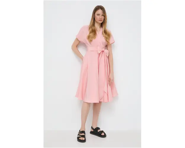 Weekend Max Mara rochie culoarea roz, mini, evazati 2415220000000