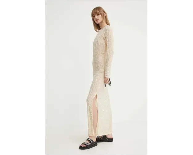 Résumé rochie AdalynRS Dress culoarea bej, maxi, drept, 20601124