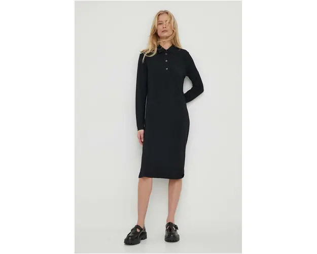 Marc O'Polo rochie culoarea negru, mini, drept