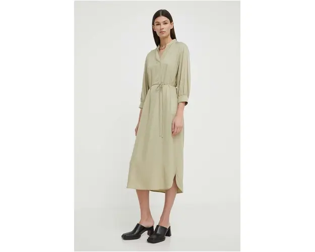 Marc O'Polo rochie culoarea verde, midi, oversize
