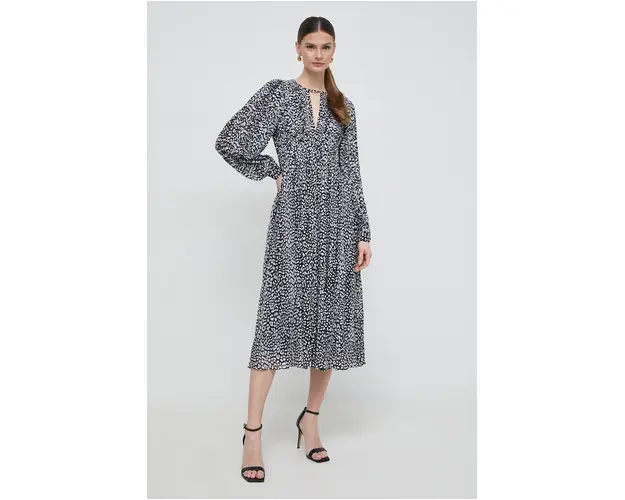 MICHAEL Michael Kors rochie culoarea negru, midi, oversize