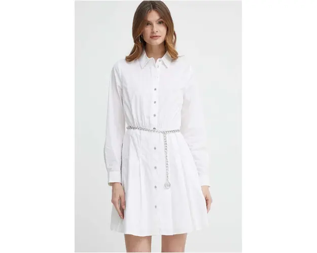 MICHAEL Michael Kors rochie culoarea bej, mini, evazati