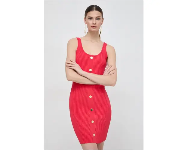 MICHAEL Michael Kors rochie culoarea rosu, mini, mulata