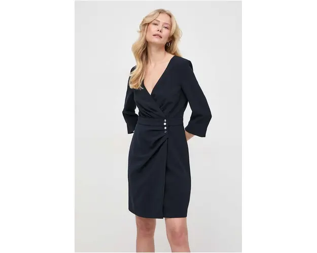 Morgan rochie culoarea albastru marin, mini, drept