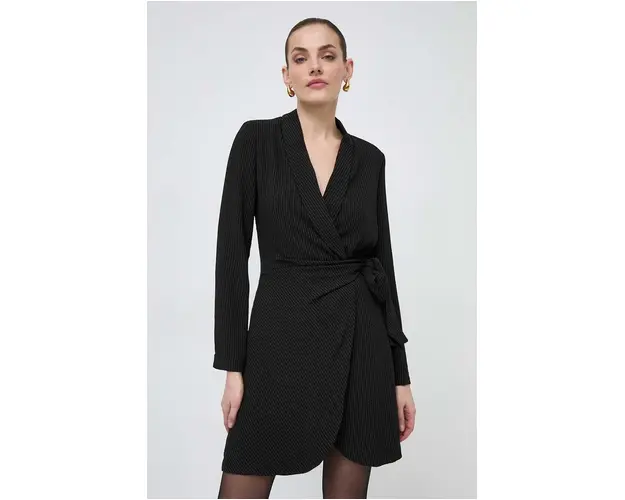 Morgan rochie culoarea negru, mini, evazati