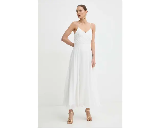 Marella rochie culoarea alb, maxi, evazati, 2413221462200