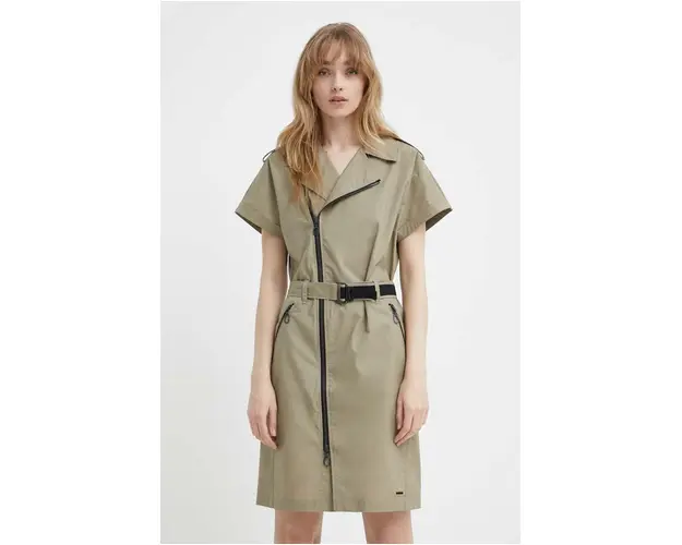 G-Star Raw rochie culoarea verde, mini, evazati