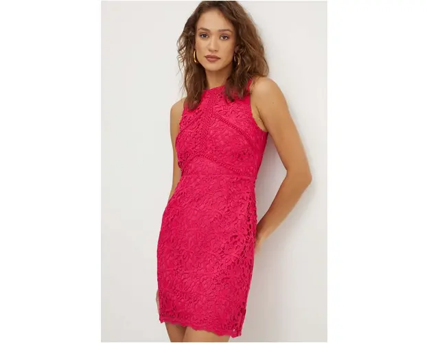 Morgan rochie RADIA culoarea roz, mini, mulata, RADIA