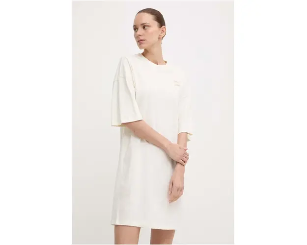 Puma rochie din bumbac BETTER CLASSIC culoarea bej, mini, oversize, 624232