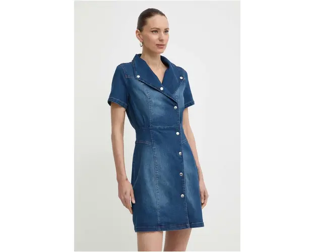 Morgan rochie jeans REIMS mini, evazati, REIMS