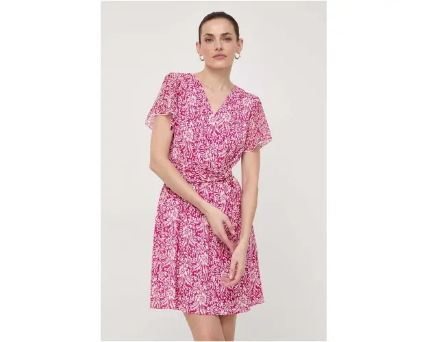 Morgan rochie culoarea roz, mini, evazati